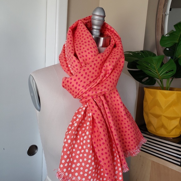 Polka Dot Reversible Scarf NEW! - Picture 9 of 14